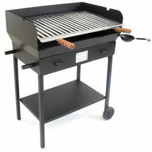 Cruccolini Festa 69x45 wood and charcoal grill - heavy steel plate body