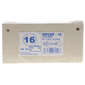 16 Type - No. 10 Rover Filter Sheets for Pumps with Pulcino Filter