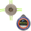 Multi-line head and hexagonal line