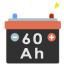 60 Ah (60 Amperes) battery